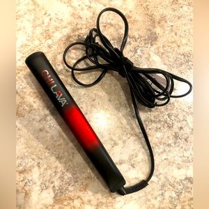 CHI Lava 1" Volcanic-Lava Ceramic Flat Iron Ionic, Black: